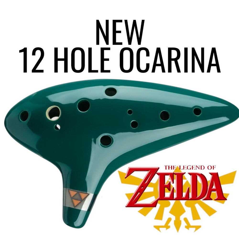 NEW Zelda Ocarina 12 Hole Alto C Ocarina Musical Instrument Christmas Gift Song